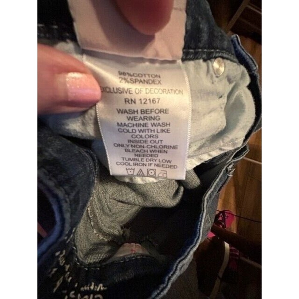 Laurie Felt Jeans Womens Size 4 Classic Denim Floral Embroidered Bootcut  EUC - Picture 6 of 11